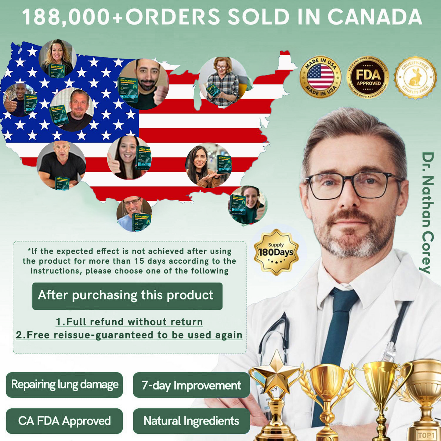 💝💝FDA Approved LOVILDS™ DoubleNano COPD Relief Patch (💝 Cough, wheezing, shortness of breath, sputum, stuffy nose, bronchitis, bronchitis, allergy symptoms, lung discomfort🫁)